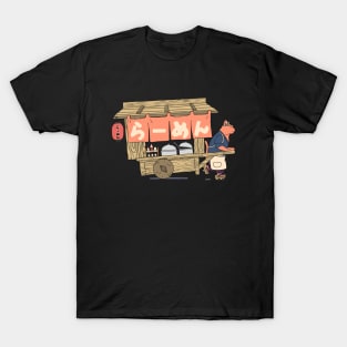 Cat Ramen Cart T-Shirt